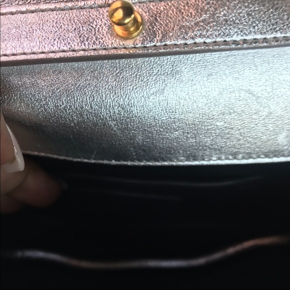 “SOLD” YSL Envelope Chain Bag Gold & Silver - Picture 10 of 15